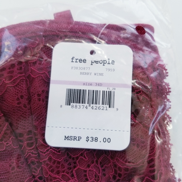 FREE PEOPLE Lace Triangle Underwire Bra - Picture 8 of 8